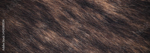 close up photo of dark drown fur texture background 