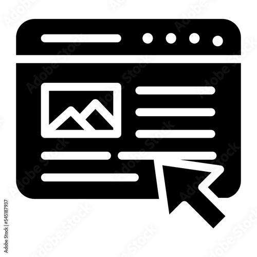 online advertising glyph icon