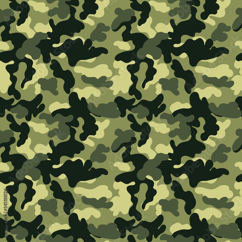 Camouflage Seamless Pattern for party, anniversary, birthday. Design for banner, poster, card, invitation and scrapbook 