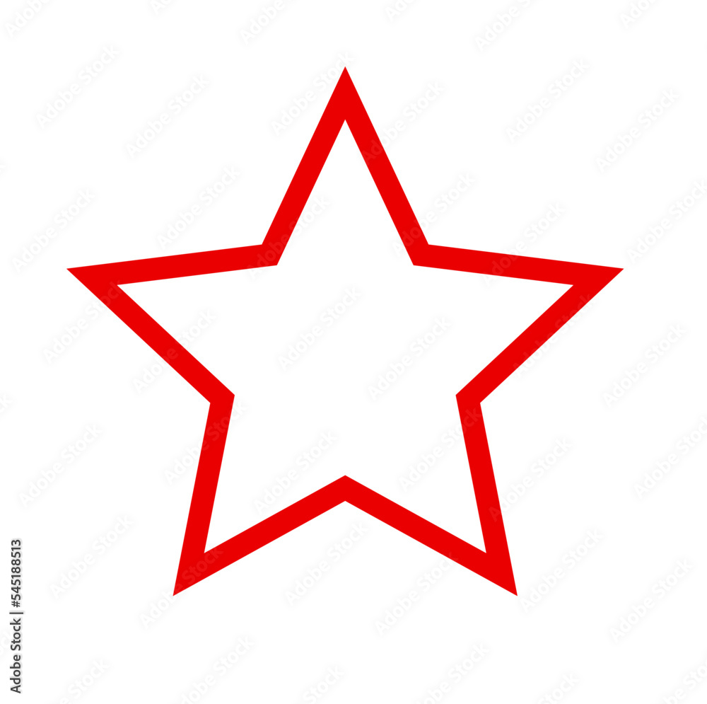 Czerwona gwiazda dekoracja - obrazy, fototapety, plakaty 