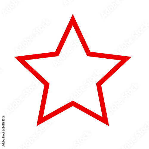 Czerwona gwiazda dekoracja