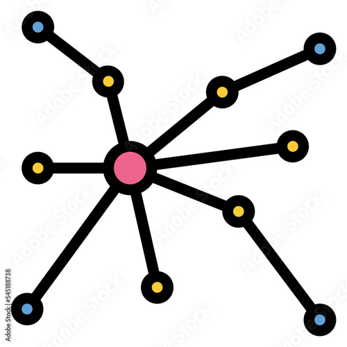 network chart data branch icon