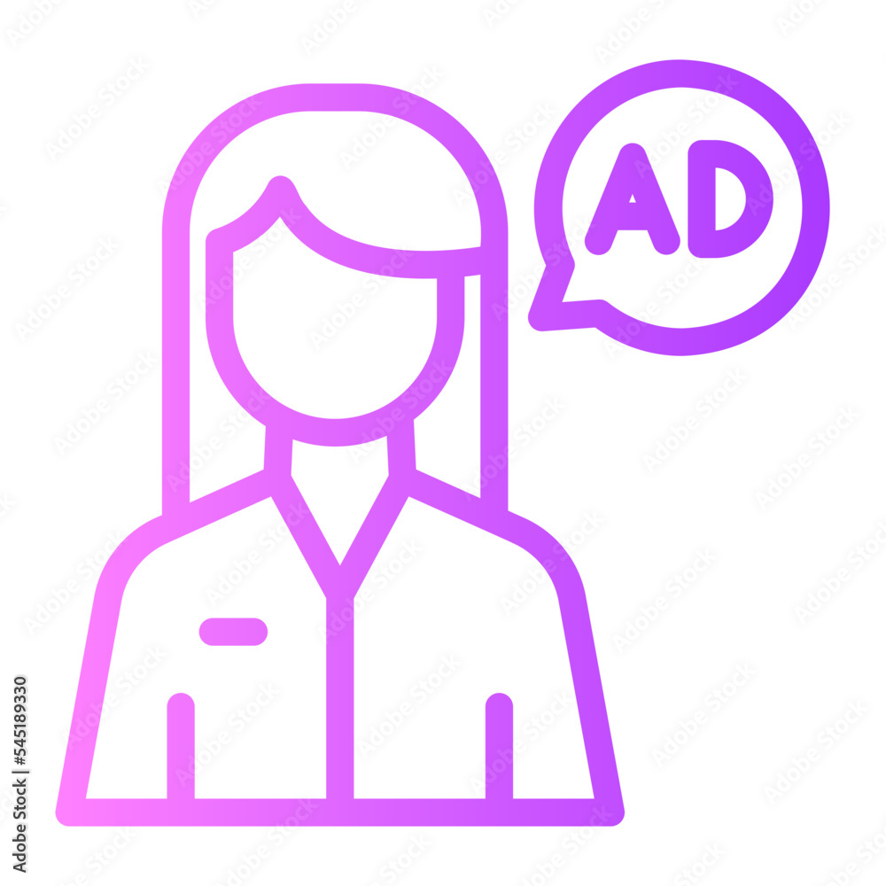 influencer gradient icon influencer gradient icon