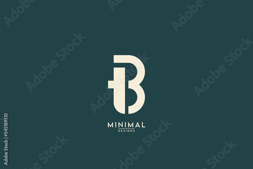 Abstract TB, BT Letters Logo Monogram icon.