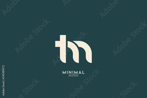 Abstract TM, MT Letters Logo Monogram icon.
