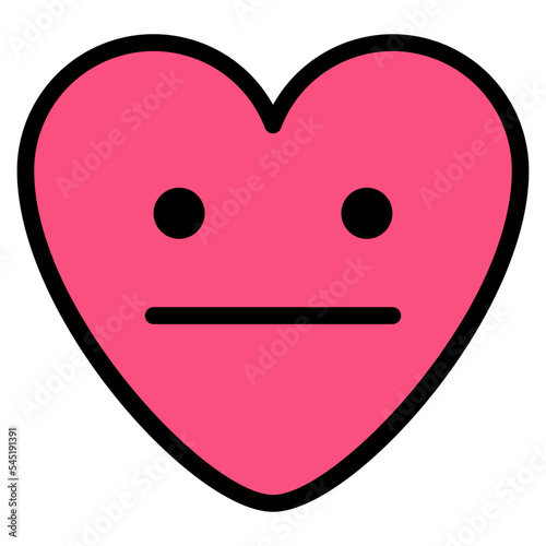 natural quiet silent emoji heart icon