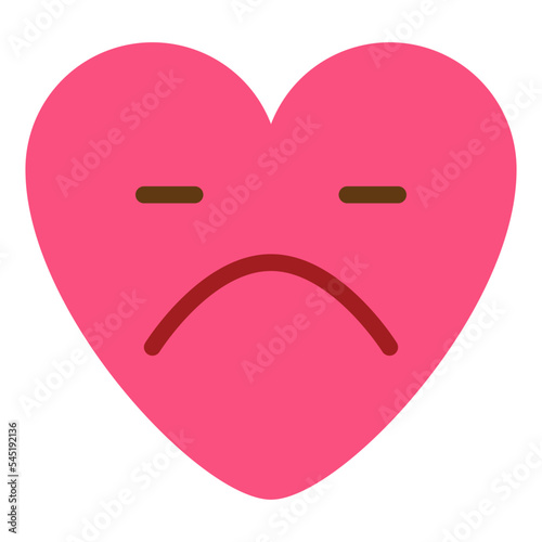 heartbroken sad emotional emoji heart icon