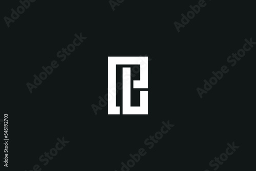 Abstract letters PL, LP, P, L initials monogram logo concept on luxury background.