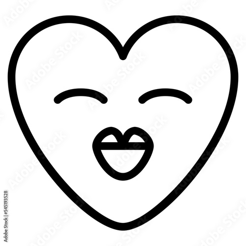 romantic lovely sweet emoji heart icon