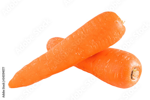 Fresh carrot isolated on transparent background.png photo