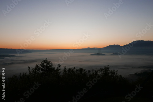 The Aso area is home to the worlds biggest inhabited volcanic caldera  known as Mount Aso. The sea of clouds in Aso s caldera is one of the best views  as known as Unkai.