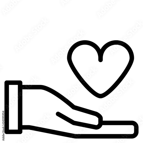 give heart valentine romance icon