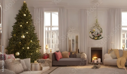 Christmas living room 