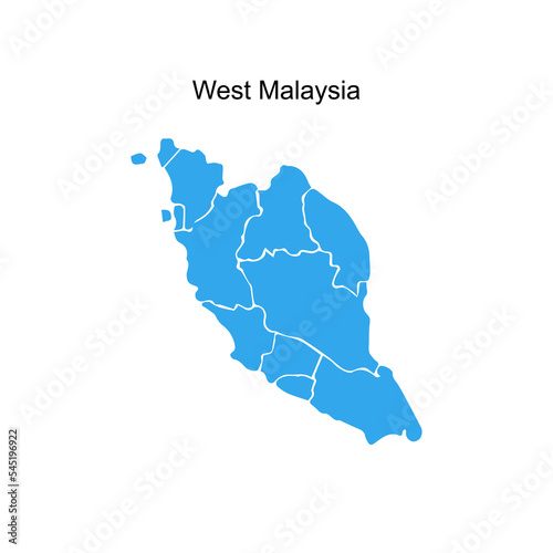 Simple map of West Malaysia - Asia  Malaysia truly asia 