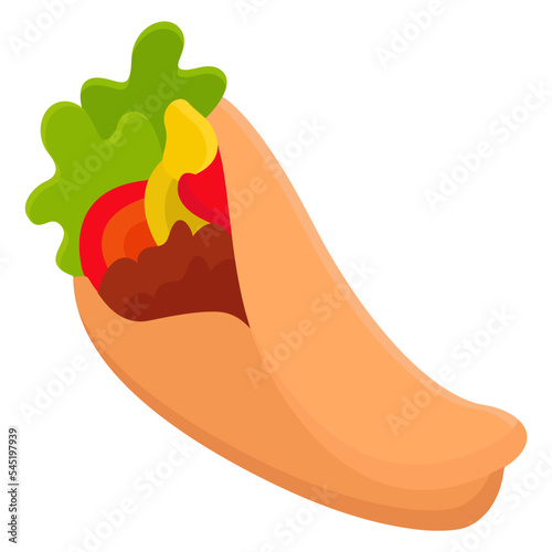 kebab beef icon illustration