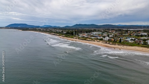 Aerial view of the Lake Cathie NSW, Australia photo