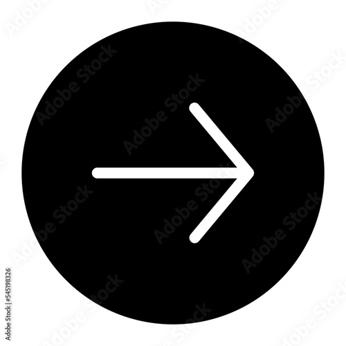 right arrow interface media icon