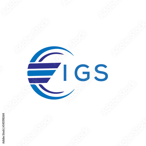 IGS letter logo. IGS blue image on white background. IGS vector logo design for entrepreneur and business. IGS best icon.