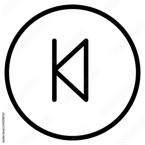 fast reverse interface media icon