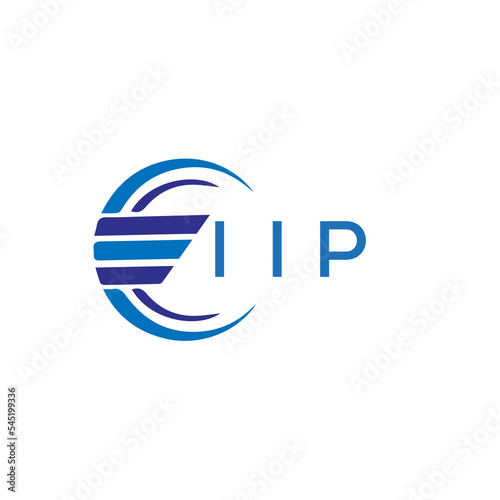 IIP letter logo. IIP blue image on white background. IIP vector logo design for entrepreneur and business. IIP best icon. photo