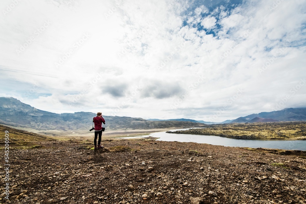 Gloomy landscapes around Reykjavik, Iceland