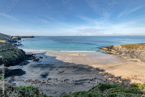 Polurrian Cove on the Lizard Peninsular Cornwall