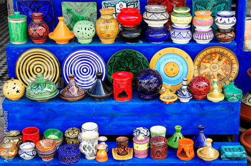 Keramik, Andenken, Souvenirs, Essaouira, Marokko, Afrika photo