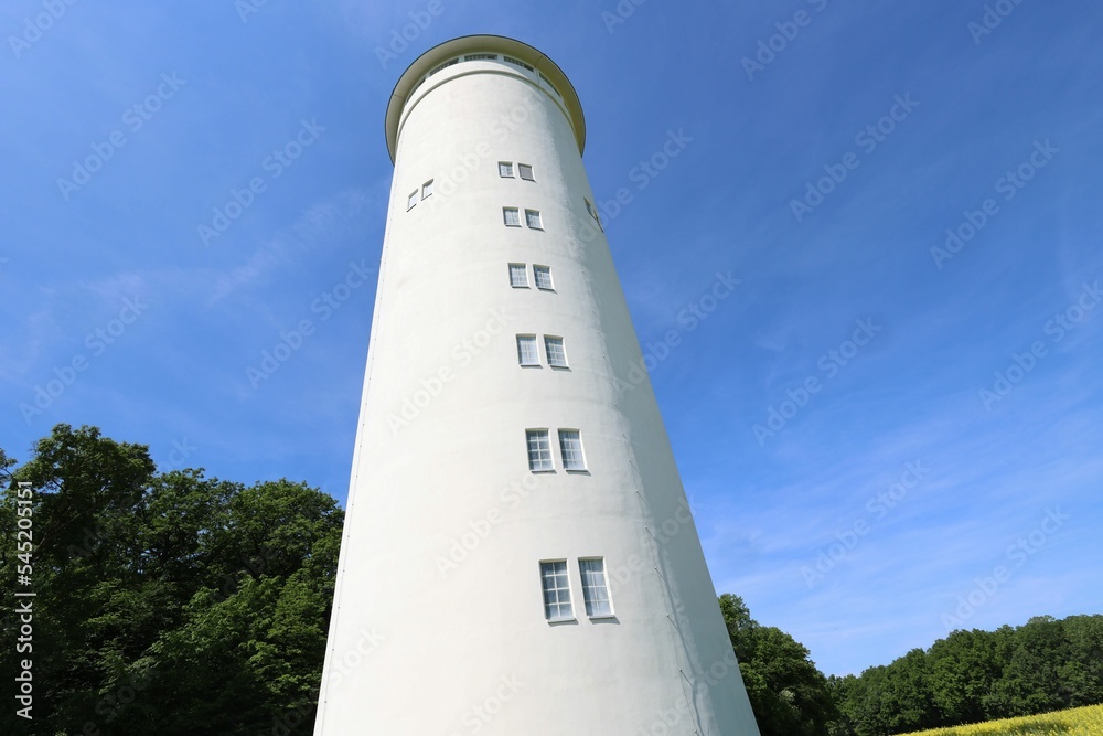 Low angle shot of a high water tower