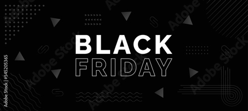 Simple Black Friday Banner Poster - Cover Image for Black Friday Business Sale Page