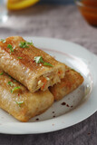 Spring rolls - a typical dish in Chinese and other Southeast Asian cuisines	