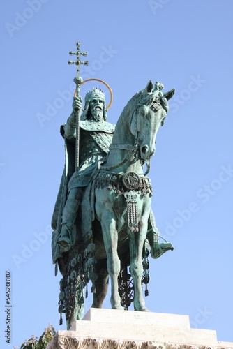 Vertical shot of the statue in Budapest  Hungary