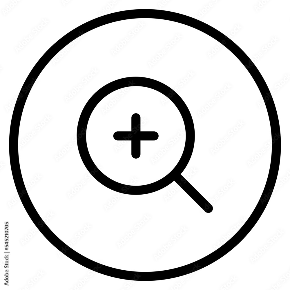 Fototapeta premium zoom more interface ui icon
