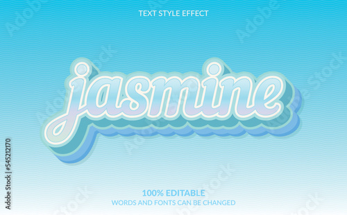 Text style effect, Jasmine text effect