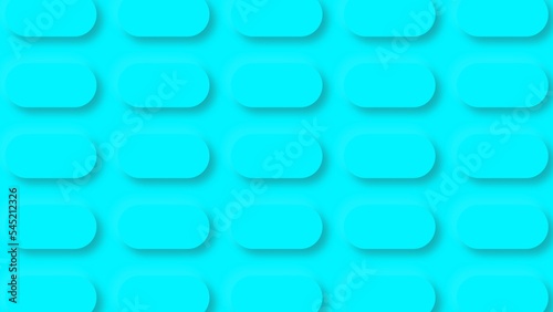 Abstract3d rendering geometric background. New and modern geometric circles on blue background. Circle soap background. Neon light circles background. Smooth shadow of circle geometry background. photo