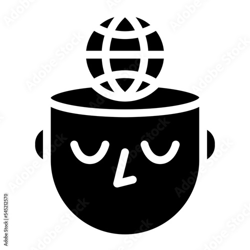 positivity mind global strength icon
