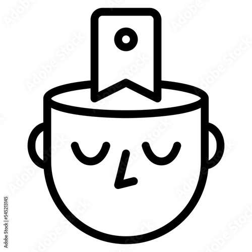 memory mind human ability icon