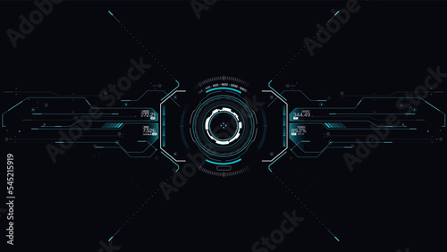 HUD FUI Head up display futuristic user interface 001