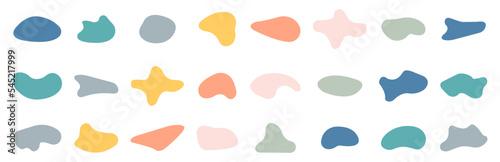 Abstract blotch shape. Liquid shape elements. Vector illustration. Graphic element.