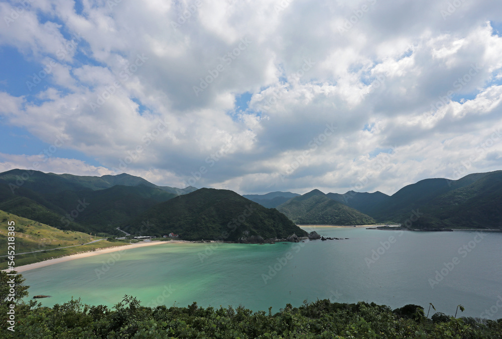 Naklejka premium 長崎県五島列島福江島、高浜海岸