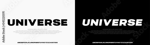 Modern Heavy Bold Font. Regular Italic and Number. Typography urban style alphabet bold heavy modern clean fonts for fashion, sport, technology, digital, movie, logo design, vector illustration