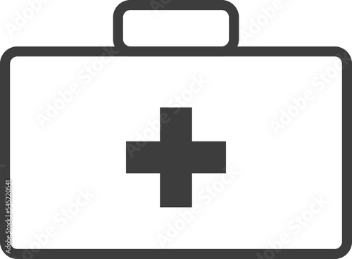 First aid kit thin line icon, Hospital icon set.