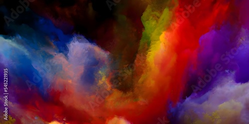 Abstract background of color stains of paints