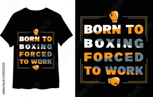 Boxing t-shirt design