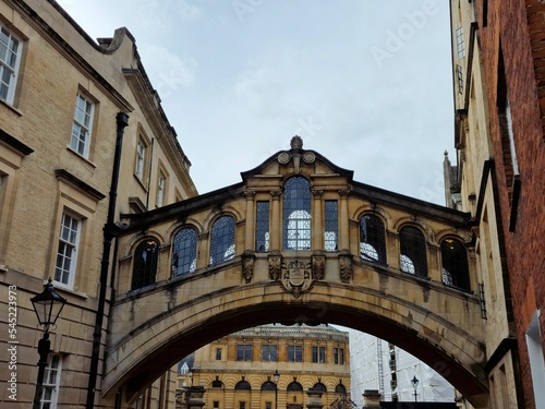 Bridge of Sighs in Oxford. England, UK. photo