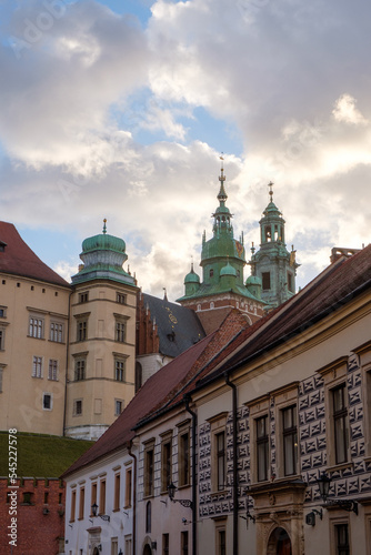 Krakow - view of the old buildings and Wawel Royal Castle