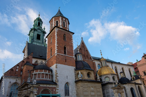 Krakow Poland - building facades in old town