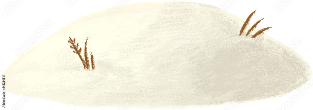 Christmas collection. Christmas white snowdrift, isolated