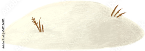 Christmas collection. Christmas white snowdrift, isolated