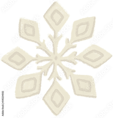 Christmas collection. Christmas white snowflake, isolated