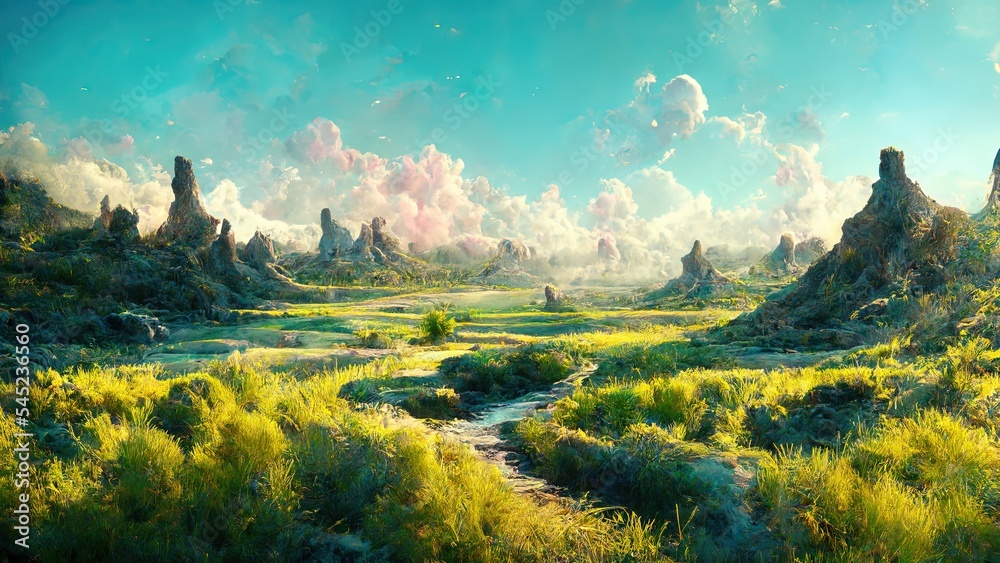 Obraz premium Beautiful natural scenery. Made by AI.